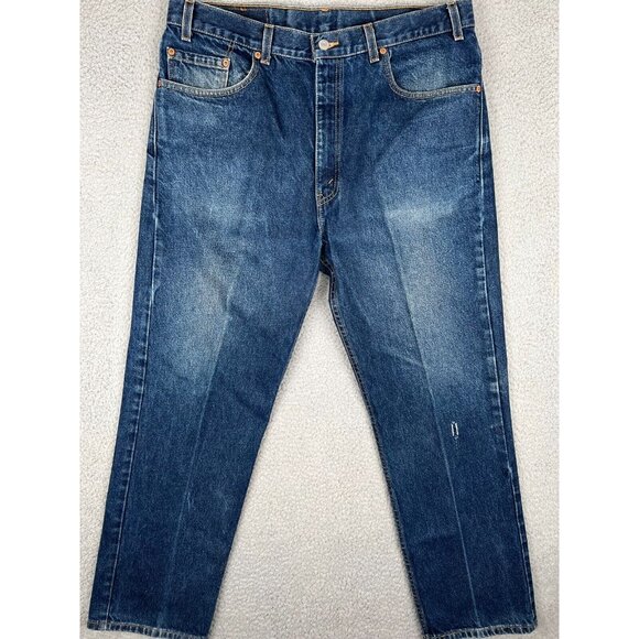 Vintage Levis 505 Jeans Mens 38x30 (34x31) Blue Denim Regular Fit Straight Y2K - Picture 1 of 14